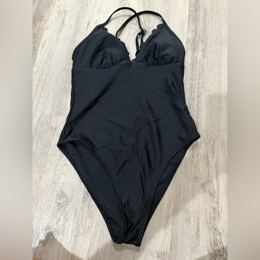 Black One-Piece Swimsuit